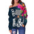 Polynesian Custom Personalised Women's Off Shoulder Sweater - Summer Vibes - Polynesian Pride