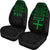 Fiji Tapa Car Seat Covers - Fiji Green Flag - Polynesian Pride