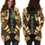 Palau Hoodie Dress - Polynesian Tattoo Gold - Polynesian Pride