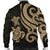 Wallis and Futuna Men's Bomber Jacket - Gold Tentacle Turtle - Polynesian Pride