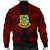 Tuvalu Men Bomber Jackets - Polynesian Tattoo Red - Polynesian Pride