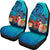 Turtle Polynesian Car Seat Covers Hibiscus Polynesian Blue - Polynesian Pride