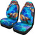 Tahiti Polynesian Car Seat Covers - Tahiti Flag Sea Turtle Coral Treasure - Polynesian Pride