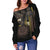 American Samoa Polynesian Women's Off Shoulder Sweater - Eagle Coat Of Arms - Polynesian Pride