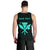 Hawaii Kakau Polynesian Kanaka Map Personalized Men's Tank Top - Turquoise - Polynesian Pride