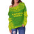 Kanaka Maoli Flag Polynesian Chief Women's Off Shoulder Sweater - Polynesian Pride