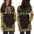 Fiji Women's Hoodie Dress - Polynesian Gold Chief - Polynesian Pride