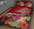 Tahiti Quilt Bed Set - Turtle Plumeria (Red) - Polynesian Pride