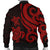 Wallis and Futuna Men's Bomber Jacket - Red Tentacle Turtle - Polynesian Pride