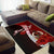 Vanuatu Polynesian Custom Personalised Area Rug - Coat Of Arm With Hibiscus - Polynesian Pride