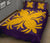 Hawaiian Quilt Bed Set Royal Pattern - Purple And Gold - A2 Style - Polynesian Pride