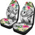 YAP Polynesian Car Seat Covers - Summer Plumeria (White) - Polynesian Pride