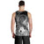 Chuuk Men's Tank Top - Humpback Whale with Tropical Flowers (White) - Polynesian Pride