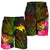 Papua New Guinea Polynesian Men's Shorts - Hibiscus and Banana Leaves - Polynesian Pride