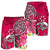 Polynesian Men's Shorts - Turtle Plumeria Pink Color - Polynesian Pride