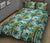 Tropical Palm Trees Blue Quilt Bed Set - Polynesian Pride