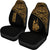 New Caledonia Car Seat Covers - New Caledonia Coat Of Arms Polynesian Gold Curve - Polynesian Pride