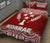 Kosrae Quilt Bed Set - Kosrae Flag Red Fog Style - Polynesian Pride