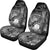 American Samoa Polynesian Car Seat Covers - Humpback Whale with Tropical Flowers (White) - Polynesian Pride