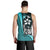 Samoa Polynesian Men's Tank Top Turquoise - Turtle With Hook - Polynesian Pride