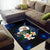 Niue Polynesian Area Rug - Turtle With Plumeria Flowers - Polynesian Pride