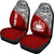 Samoa Custom Personalised Car Seat Covers - Samoa Coat Of Arms Polynesian Red Curve - Polynesian Pride