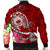 Samoa Men's Bomber Jacket - Turtle Plumeria (Red) - Polynesian Pride