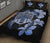 Hawaiian Kanaka Hibiscus Plumeria Mix Polynesian Turtle Quilt Bed Set Blue AH - Polynesian Pride