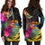 Tuvalu Women's Hoodie Dress - Hibiscus Polynesian Pattern - Polynesian Pride