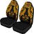 Fiji Polynesian Car Seat Covers Pride Seal And Hibiscus Gold - Polynesian Pride