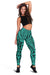 Polynesian Hawaiian Style Tribal Tattoo Turquoise Hawaii Women's Leggings AH - Polynesian Pride