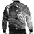 Samoa Men's Bomber Jacket - Samoa Seal Wave Style (Black) - Polynesian Pride