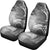 Samoa Custom Personalised Car Seat Covers - Samoa Seal Wave Style (Black) - Polynesian Pride