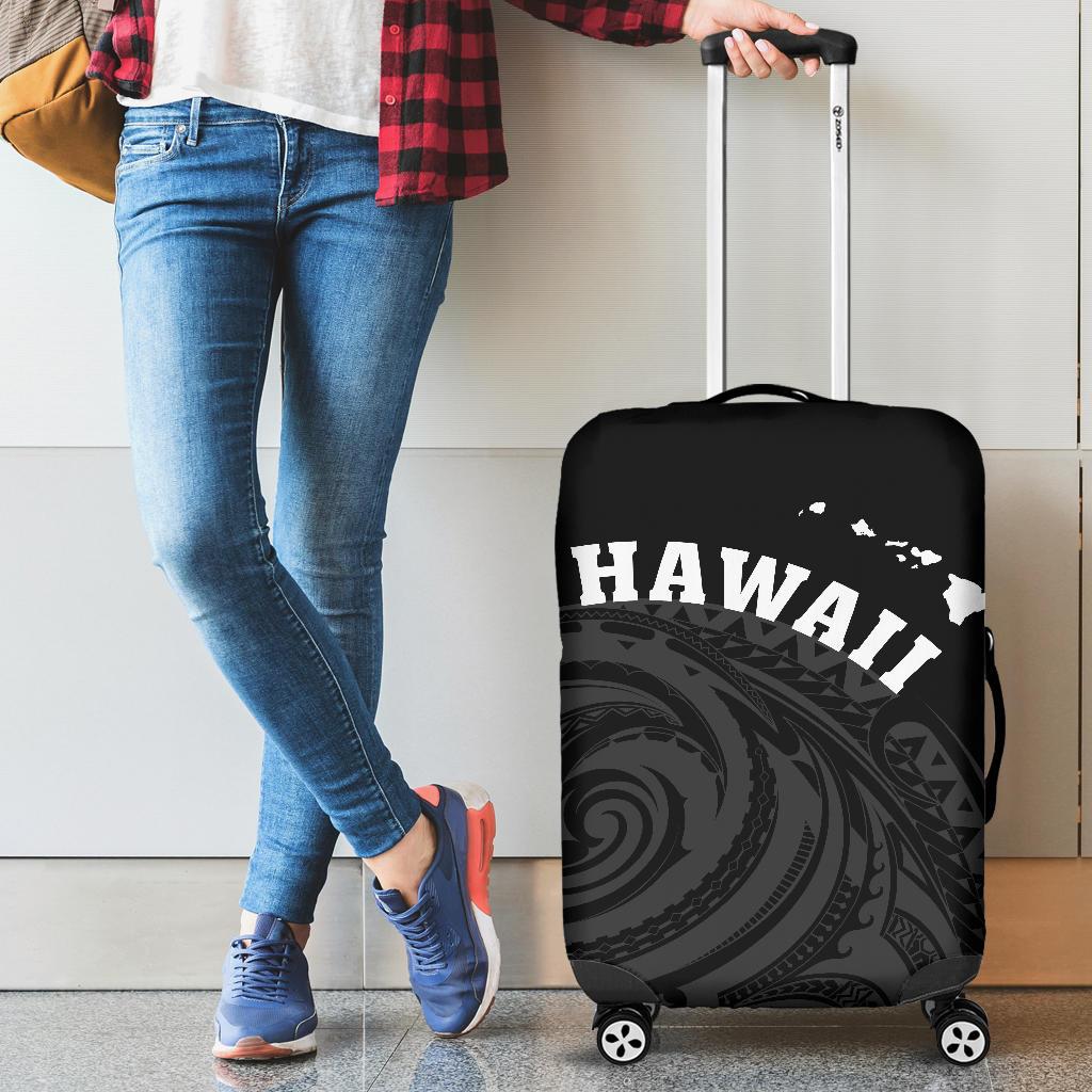 Hawaii Polynesia Luggage Covers - Tatau Style AH White - Polynesian Pride