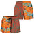 Tropical Polynesian - Hawaiian Women's Shorts - Haka Style Women Orange - Polynesian Pride