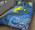 Palau Polynesian Quilt Bed Set - Palau Flag with Polynesian Tattoo - Polynesian Pride