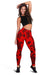 Polynesian Turtle Palm And Sea Pebbles Red Hawaii Women's Leggings AH - Polynesian Pride