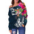 Fiji Women's Off Shoulder Sweater - Fiji Summer Vibes - Polynesian Pride