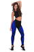 Nauru Women Leggings Polynesian Pattern Blue - Polynesian Pride