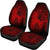 Hawaii Car Seat Covers - Hawaii Hula Girl Hibiscus Map Red Universal Fit Red - Polynesian Pride