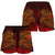 Polynesian Wallis and Futuna Women's Shorts - Red Shark Polynesian Tattoo - Polynesian Pride