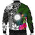 Marshall Islands Men Bomber Jacket - Turtle Plumeria Banana Leaf - Polynesian Pride