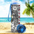 Tuvalu Custom Personalised Hydro Tracking Bottle White - Turtle Plumeria Banana Leaf - Polynesian Pride