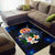 Tahiti Polynesian Area Rug - Turtle With Plumeria Flowers - Polynesian Pride