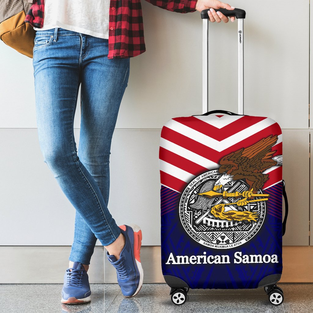 American Samoa Special Style Luggage Covers Blue - Polynesian Pride