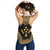 Kosrae Women's Racerback Tank - Polynesian Chief Gold Version - Polynesian Pride