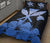 Hawaiian Kanaka Quilt Bed Set Hibiscus Polynesian Love Blue - Polynesian Pride