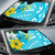 Kosrae Auto Sun Shades - Polynesian Pattern Aquamarine Stone Color - Polynesian Pride