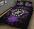 Cook Islands Polynesian Quilt Bed Set Hibiscus Purple - Polynesian Pride