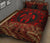 Polynesian Quilt Bed Set - Red Turtle Palm Black Version - Polynesian Pride